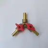 Tanque de combustible y manguera de combustible para motor fueraborda, adecuado para motores de gasolina y diésel, con una válvula conector de tres vías amarilla de 8-10 mm para modificación
