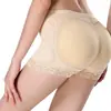 Pantaloncillos de Malla con Encaje Transfronterizos Acolchados Levanta Glúteos con Insertos para Mujer, Boxer de Control de Abdomen y Realce de Cadera