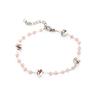 Europa y Estados Unidos más vendidos de alta calidad, pulsera de acero inoxidable con cuentas de grava de lujo, color dopamina, estrella de cinco puntas, cuentas hechas a mano