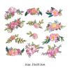 Nuevos Transfronterizos Más Vendidos Edición Completa Flor Estampado Térmico Estampado en Caliente Estación Internacional de Amazon Más Vendidos Flor Mariposa Pegatinas de Estampado