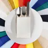 Servilletas de Papel Espesado con Tacto de Lino, Personalizables con Logo, con Agujeros para Cubiertos Plegados, Servilletas de Papel Coloridas Sin Polvo, Más Vendidas en Amazon