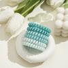 Paquete de 6 Anillos para el Cabello de Línea Telefónica Frosted, Simples y Duraderos, Gomas Elásticas de Alta Elasticidad, Accesorios para el Cabello de Mujer con Cola de Caballo