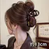 Grampo de cabelo de tubarão de luxo extra grande para mulheres, novo modelo de alta qualidade 2026, grampo de cabelo com pérolas estilo coreano versátil atacado