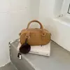 Bolsa Transversal Feminina Nova Moda Estilo Retro Maillard Outono 2026 Bolsa de Ombro para o Dia a Dia Matte de Alta Qualidade