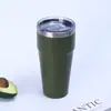 Taza de coche de doble capa de acero inoxidable personalizada con pajilla, aislada para mantener las bebidas calientes o frías, vaso de cerveza resistente al hielo, taza termo portátil para coche