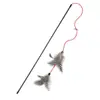 Juguete de Caña con Plumas de Colores y Ojos Grandes para Gatos, Juguete Interactivo para Gatos para Entretenimiento Propio y Entrenamiento # #