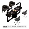 Mesa y Silla Multifuncionales para Manicura Set Precio Especial Económico Individual y Doble Lujo Ligero Mesa de Manicura Celebridad de Internet Estilo Crema Mármol