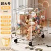 Caja de Almacenamiento Transparente para Juguetes y Snacks Infantiles, Caja Ciega Extra Grande, Figuras Lindas, Accesorios Hechos a Mano, Contenedor de Almacenamiento de Plástico