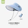Sombrero de verano para mujer, protector solar, con ala ancha, transpirable, absorbente del sudor y con cuerda cortavientos, XMZ246