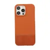 Capa de Celular de Couro Costurado Adequada para Apple 17 Pro Max Tendência 16/15 Meio-Cover 14 Pro Capa Rígida 13 Antiderrapante 12