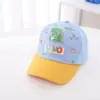 Boné de beisebol infantil pequeno de dinossauro, boné fofo de desenho animado, novo para meninos, aba de pato, boné coreano da moda para meninos, atacado K514