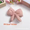Tela de Cuadros Fresca y Sencilla Relleno de Algodón Accesorio de Lazo Hecho a Mano Accesorio para el Cabello Anudado Accesorio Decorativo para Bolso con Corazón Femenino