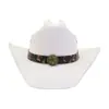 Venta Caliente en el Extranjero Moda de Primavera y Verano para Hombres y Mujeres Sombrero de Paja de Mezclilla Versátil Elegante Sombrero de Pescador Sombrero de Sol con Visera