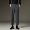 Ropa para Hombre Maple House / Pantalones Casuales de Ajuste Delgado para Todas las Estaciones, Modernos y Sofisticados, Pantalones Gruesos de Pierna Recta con Forro Polar para Hombre de Primavera y Otoño