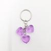 Llavero con colgante de amor transparente de color, oferta especial de Amazon, llavero sencillo con forma de corazón, colgante para bolso.
