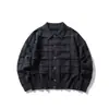 Yidao Vintage 2026 Otoño Nuevo Estilo Retro Japonés Cuello de Camisa Cárdigan de Punto Unisex Texturizado Botón Suéter