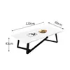 Conjunto de Mesa de Centro Moderno Simples para Recepção e Descanso, Sofá Pequeno de Três Lugares para Escritório, Sofá de Sala de Estar