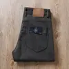 Pantalones vaqueros casuales rectos clásicos de algodón elástico lavado de alta gama con bolsillos rectos para hombre, otoño e invierno 2023, combinan con todo