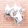 Arreglo de Cumpleaños Estrella de Cinco Puntas de 18 Pulgadas Globo de Película de Aluminio Escena Creativa para Fiesta Boda Romántica Decoración de Globos para Habitación de Boda