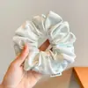 Scrunchie de Alta Qualidade Estilo Coreano para Mulheres, Elástico de Cabelo com Laço de Tecido da Moda, Acessório de Cabelo Corda para Coque Doce e Fofo