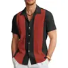 2024 Cruzamento de Fronteiras Masculino Quente Nova Camisa de Manga Curta Série Férias no Havaí Estampada em 3D Casual Top Masculino