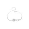 Pulsera de plata esterlina S925 para niñas, joyería de mano Lucky Clover, nicho de alta gama, simple, al por mayor, todo a juego