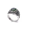 Anillo de Acero de Titanio con Gema de Soldado del Ejército de EE. UU. Vintage Venta al por Mayor de Fábrica