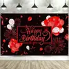 Tela de Fondo Popular para Cumpleaños de Amazon Transfronterizo Bandera Colgante para Fiesta de Cumpleaños Pancarta de Bandera de Fondo de Cumpleaños Personalización