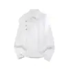 Camisa Polo de Manga Corta para Hombre Verano 2025 Seda de Hielo Secado Rápido Cuello Camisero Camiseta Deportiva 11224203280 Blanco Negro
