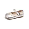 Zapatos de Princesa de Perlas para Niñas, Planos de Suela Baja, Nuevos Loafers de Estilo Coreano para Niños Pequeños, Suela Suave, Otoño 2026