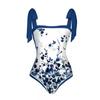 Traje de baño de una pieza retro de Amazon, para vacaciones en la playa, con efecto adelgazante, para cubrir el vientre y aguas termales, de estilo conservador, para Europa y América, 2023