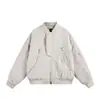 Yidao Vintage 2025 Invierno Nuevo Retro Americano Casual Cuello de Béisbol Cremallera Diseño Chaqueta de Algodón Cálida