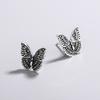 2024 Nueva Llegada Aretes Retro de Mariposa Estilo Francés para Mujer Sentido de la Moda Ins Trendy Celebridad de Internet Elegantes Aretes Simples Aretes