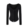 Colete regata chique estilo coreano de gola semi-alta para mulheres, top outono puro desejo garota popular, camada externa de cardigã de manga longa, conjunto de duas peças
