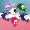 Diseño de Nicho Colgante de Delfín DIY Decoración Diaria Accesorios de Joyería para Pulsera Venta Directa de Fábrica Lote Mixto Transfronterizo Disponible
