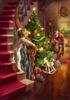 Pintura Diamante 5D Natal DIY Diamante Redondo Diamante Completo Natal Chapéu Vermelho Velho Natal Boneco de Neve Árvore de Natal Série Pintura Decorativa