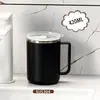 Copo de enxaguante bucal de aço inoxidável 304 com alça, anti-queda, copo de lavagem doméstico, copo para escovar os dentes, copo para beber de estudante e escritório, caneca