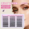 Pestañas Postizas Estilo Radiante Denso 10-16 mm Longitud Mixta Pestañas Individuales Segmentadas en Racimo Pestañas Postizas DIY de Ojo Grande Atmosférico