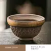 Artesanato de faca de salto em grés vintage estilo japonês xícara de mestre xícara de chá xícara de degustação de chá xícara única conjunto de chá kung fu xícara de chá doméstica atacado