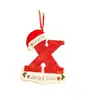 Decoraciones Navideñas Creativas Transfronterizas para Sombreros Navideños con Letras en Inglés, Adornos para Árbol de Navidad, Acrílico En Stock 26 Letras