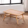 Mesa de Centro Tatami Estilo Japonês Janela de Canto Mesa Pequena Combinação de Mesa e Cadeira para Varanda de Casa Mesa de Chá Zen Mesa Baixa Simples Mesa Kang