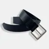 Cinturón moderno con hebilla cuadrada para mujer, estilo coreano, simple y versátil, accesorio de cinturón decorativo, cinturón de alta gama, cinturón negro para pantalones