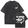 Camiseta Gráfica Lavada Vintage Rapper Milo J La Vida Era Mas Corta para Hombres y Mujeres