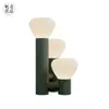 Lámpara de Mesa de Vidrio Artístico Posmoderna Lámpara de Noche para Dormitorio de Hotel de Diseñador Iluminación de Sala de Estar Modelo Habitación Lujo Ligero