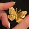 Broche Mariposa Dorado Retro Francés, Exquisito, Moderno, Elegante, Lujo Accesible, Pin de Solapa de Traje de Gama Alta para Mujer