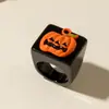 Amazon Transfronterizo Halloween Fantasma Creativo de Resina Calabaza Fantasma Anillo Fantasma Anillo Oscuro Personalizado de Pascua para Mujeres