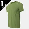 Comercio Exterior Transfronterizo de Ultramar Verano Hombres Color Sólido Secado Rápido Deportivo Manga Corta Holgado Running Montañismo Ocio Camiseta Moda