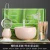 Tigela de matcha estilo japonês song dynasty chá de matcha ferramenta de pedido de chá tigela de chá de cerâmica xícara de chá misturador pincel de chá de matcha conjunto de chá