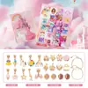 Festival Popular do Meio Outono Poke Poke Menina Princesa Presente Surpresa Infantil Lanterna Caixa de Presente Pulseira DIY Caixa Surpresa para Filha