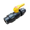 Tubería de PE de Gran Diámetro Conexión Rápida Válvula de Bola con Núcleo de Acero Aspersor Agrícola de Gran Flujo de Agua Cinta de Riego por Goteo Tubería de Suministro de Agua de PE Válvula Resistente a la Presión
